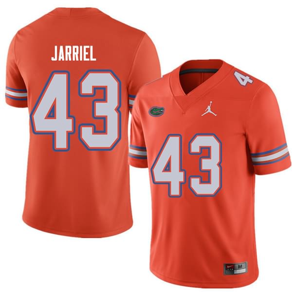 NCAA Florida Gators Glenn Jarriel Men's #43 Jordan Brand Orange Stitched Authentic College Football Jersey IRF4664HN